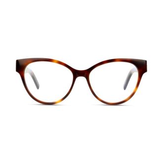 Saint Laurent Tortoiseshell Cat-Eye Eyeglasses - Havana