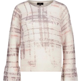Monari Trui met ronde hals - Dames - Ronde hals truien - Roze - M - Wol - Truien & Vesten