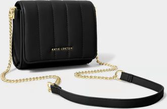 Katie Loxton Womens Kendra Quilted Crossbody Bag In Black