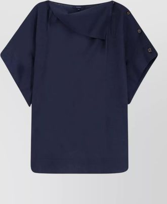 SOEUR issa linen blend boat neck top