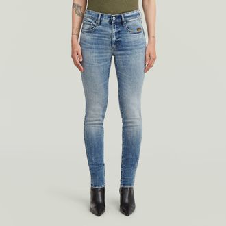 G-Star 3301 Skinny Jeans - Midden blauw - Dames