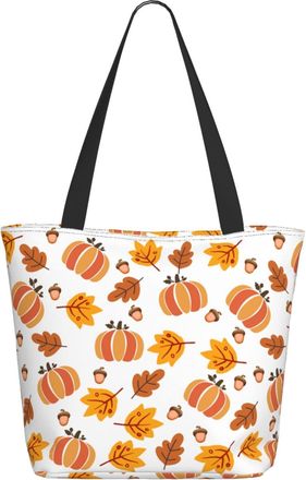 AOOEDM Thanksgiving Pumpkin Ladies Shopping Bag 13x11x7in.The Perfect ValentineS Day Gift.It Is The Best ValentineS Day Gift For Mom, Daughter, Wife,Etc