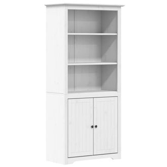 Berkfield Home Bookcase BODO White 80x40x172 cm Solid Wood Pine | Size: 80 x 40 x 172 cm