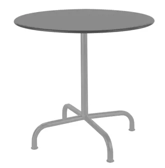 Schubiger M&ouml;bel Metall-Tisch Rigi Rund