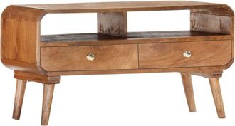 vidaXL TV Cabinet 90x35x47 cm Solid Mango Wood vidaXL