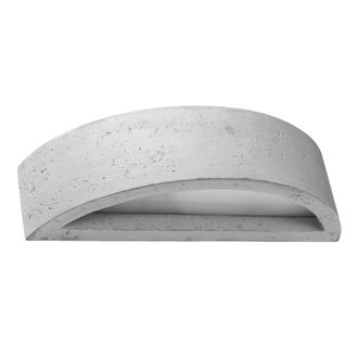 Wonderlamp Aplique de pared de cemento gris e27