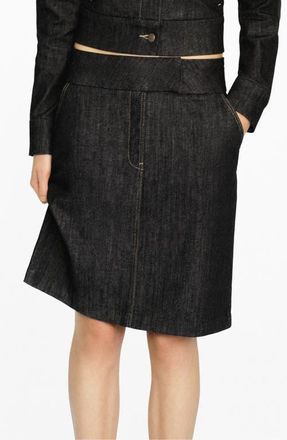 Mango Denim Skirt in Black at Nordstrom, Size X-Large