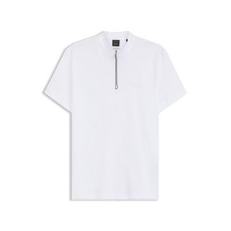 BOSS Porsche x zipper-neck polo shirt in cotton