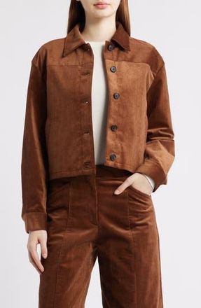 Theory Jones Corduroy Shirt Jacket in Caramel at Nordstrom Rack, Size X-Large