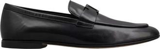 Tod's Zwarte leren loafers - Heren - Loafers - Zwart - 40 EU - Leer - Schoenen