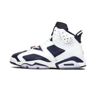 Nike Jordan 6 Retro Olympic - unisex - Sport - Wit - Maat: 44 EU Leer