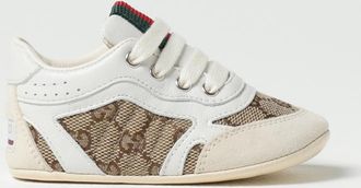 Gucci Sneakers Re-Web in pelle e misto cotone con monogram jacquard