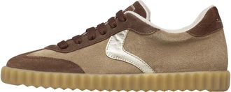 Voile Blanche Suede Sneakers Ines - Dames - Sneakers - Bruin - 40 EU - Leer - Schoenen