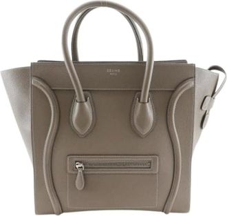 Celine Pre-owned Handbags, female, Gray, Size: ONE SIZE Pre-owned Vintage Handbag