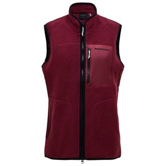 Peak Performance Naturerush Pile Vest Fleecegilet f&uuml;r Herren | rot