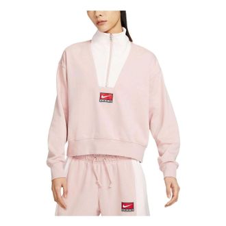 Nike (WMNS) Nike Sportswear Quarter Zip Sweatshirt Pink DQ6944-601