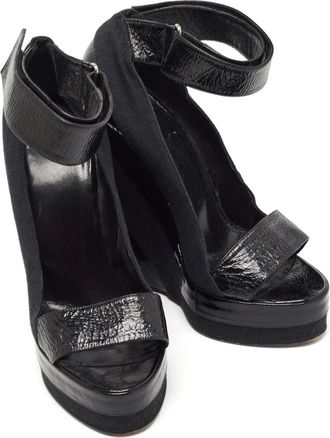 Pierre Hardy Pumps in pelle con zeppa 150mm - Nero