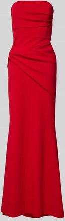 Sistaglam Abendkleid mit Raffungen Modell Selene in Rot, Gr&ouml;&szlig;e 34