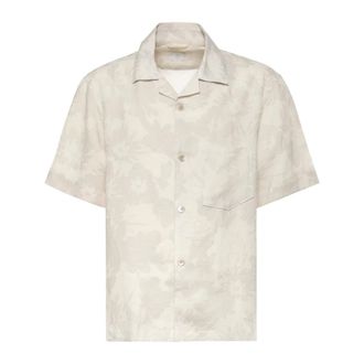 Eleventy Short Sleeve Shirts, male, Beige, Size: 2XL Camicia