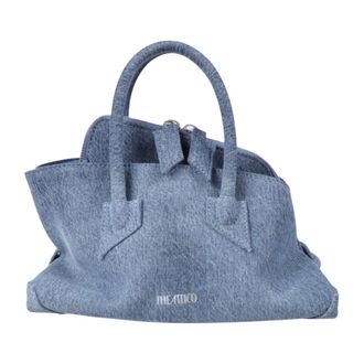 The Attico Top Handle La Passeggiata Mini - Dames - Tassen - Blauw - Maat: ONE Size