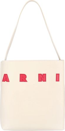 Marni Structured Handbag With Bold Lettering And Minimalist Design