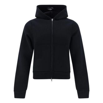 Balenciaga (WMNS) Balenciaga Zip-up Hoodie Black 790382TQVN91000