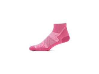Smartwool Run Zero Cushion Ankle Socks Womens Crew Cut Socks Shoes Garden Pink : LG (Womens Shoe 10-12.5), Merino/Mesh/Nylon