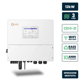 Solis Inversor V-tac Solis Trif&aacute;sico H&iacute;brido De Alta Tensi&oacute;n 12kw Cei 0-21 Contador Ta Ip66