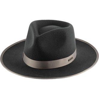 Gigi Pip Monroe Rancher Wool Fedora Hat in Dark Grey at Nordstrom, Size X-Small