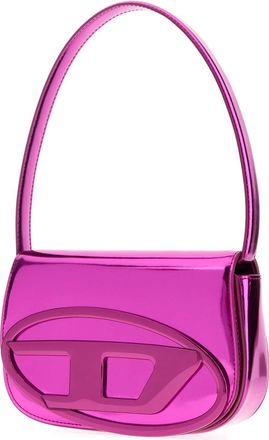 Diesel Womens Mano Shoulder Bag Pink Bovine Leather
