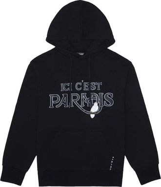 3.Paradis Paris Saint-Germain Ici CEst Paradis Hooded Sweater Black PDAPSP22HD13039PSG