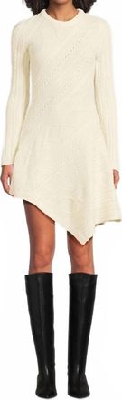 Staud Eva Sweater Dress In Ivory
