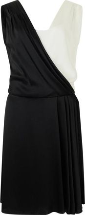 Alberta Ferretti Korte Elegante Asymmetrische Jurk - Dames - Korte kleedjes - Zwart - XS - Kleedjes