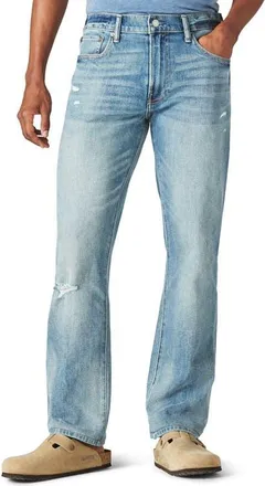 Lucky Brand 223 Distressed Straight Leg Jeans in Mack at Nordstrom, Size 32 X 32