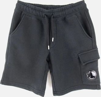 C.P. Company Mens C.P. Company Undersixteen Lens Logo Bermuda Shorts Black 999 - Size: 10YRS