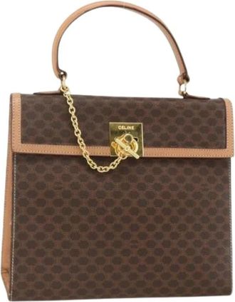 Celine Pre-owned Plastic Handtas - Dames - Vintage Handtas - Bruin - ONE Size - Leer - Vintage