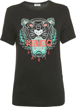 Kenzo T-shirt con stampa Tiger - Nero