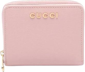 Gucci Pre-owned Wallets, female, Pink, Size: ONE SIZE Pre-owned Vintage Bi-fold Wallet