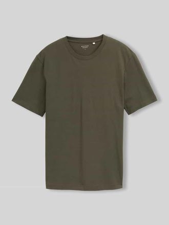 Tom Tailor Regular Fit T-Shirt aus Baumwoll-Mix in Oliv, Gr&ouml;&szlig;e XXXL