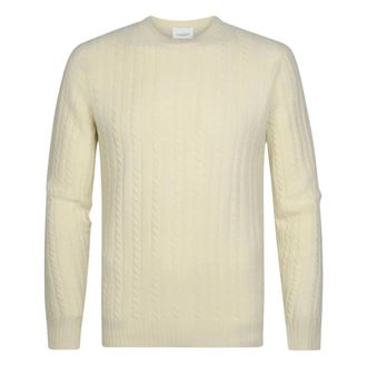 Profuomo Pullover Ronde Hals - Heren - Truien - Beige - Maat: 2XL Wol