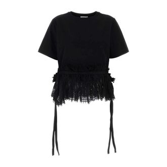 Alexander McQueen Alexander McQueen, T-Shirts, female, Black, Size: S Jersey T-shirt