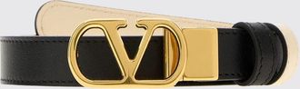 Valentino Garavani Cintura in pelle di vitello con fibbia VLogo Signature