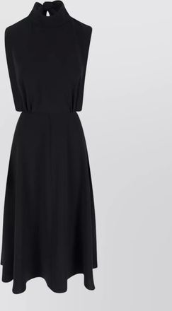 Aspesi sleeveless high neck dress knee length