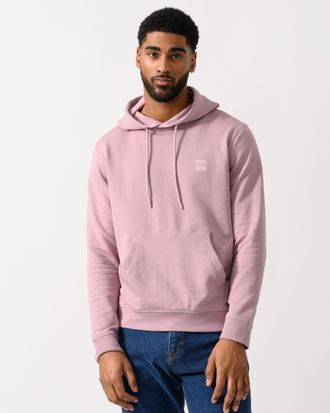 Boss Orange by Hugo Boss Mens Wetalk Pullover Hoodie in Rose Gold Cotton - Size Large