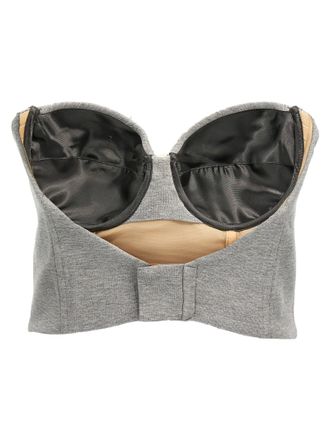 Giuseppe Di Morabito Structured Sweetheart Bustier Bustier Top - Gray