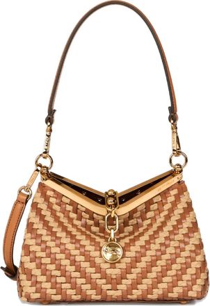 Etro Borsa a spalla Vela piccola con motivo intrecciato - Marrone