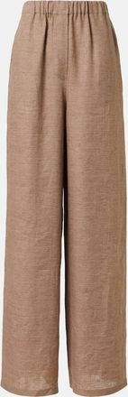 Loro Piana Pantaloni a gamba larga Valerio in lino