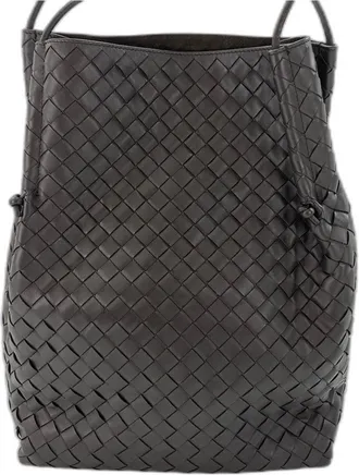 Bottega Veneta Intrecciato Brown Intrecciato Tote Bag (Pre-Owned)