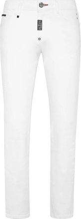 Philipp Plein Straight Supreme Fit Jeans Basic - Heren - Slim Fit Jeans - Wit - W31 - Katoen - Jeans