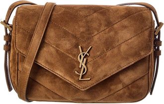Saint Laurent Loulou Suede Shoulder Bag